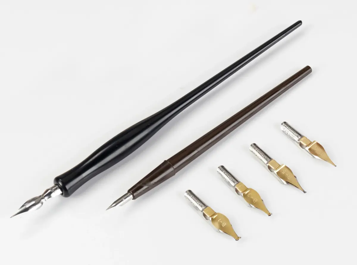 Speedball Cartooning Pen Set with B Style Nibs, Pen Points & Holders | Fine Line Drawing - view 3