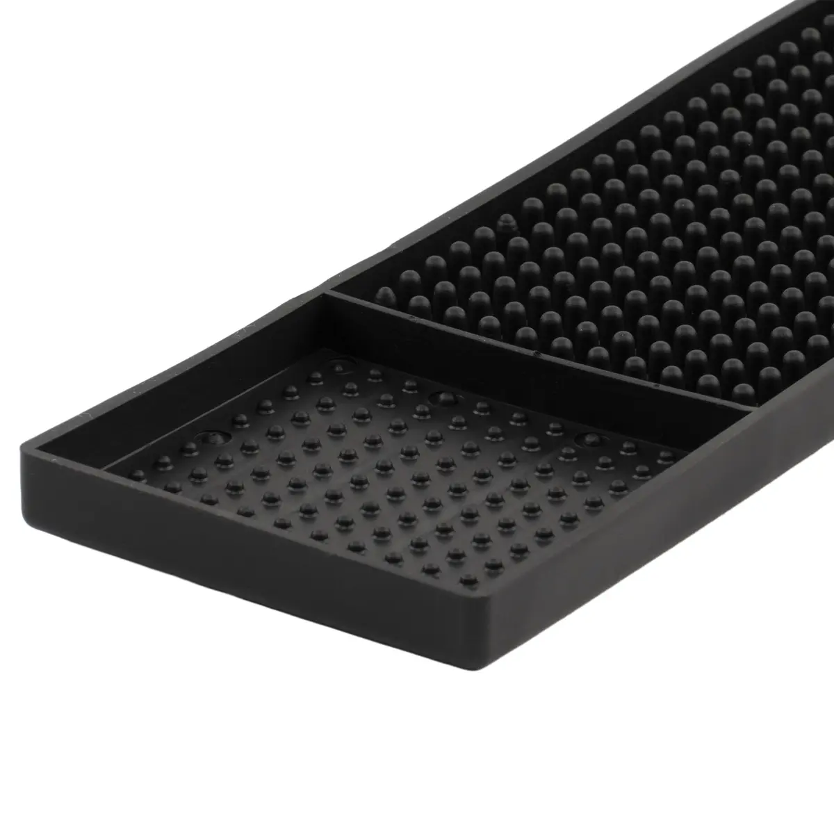 Winco 27-Inch x 3.25-Inch Bar Mat, Black, Medium | NSF-Certified Spill Protection & Space Saving - view 2