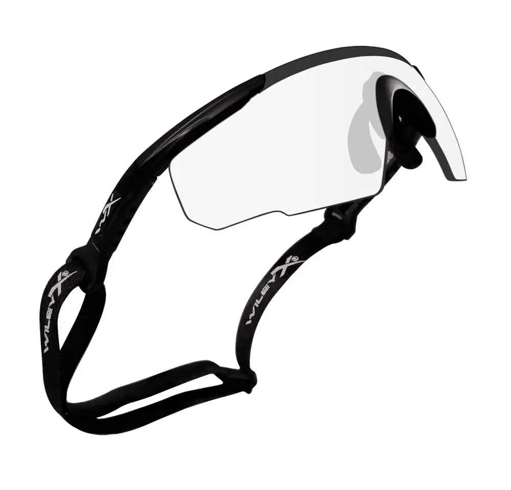 Wiley X Saber Advanced Tactical Safety Glasses | Impact-Resistant UV Protection, ANSI Z87.1+ (Matte Black, Clear Shields) - view 3