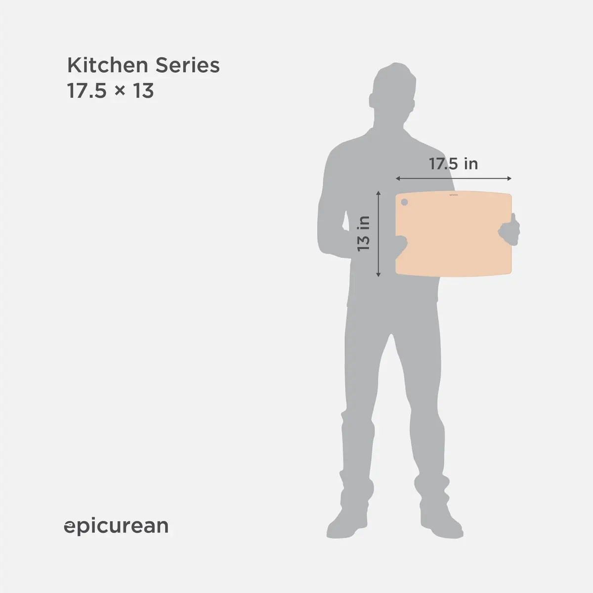 Epicurean Kitchen Series Cutting Board 17.5" × 13" Natural | Durable Composite Material for Everyday Use - view 5