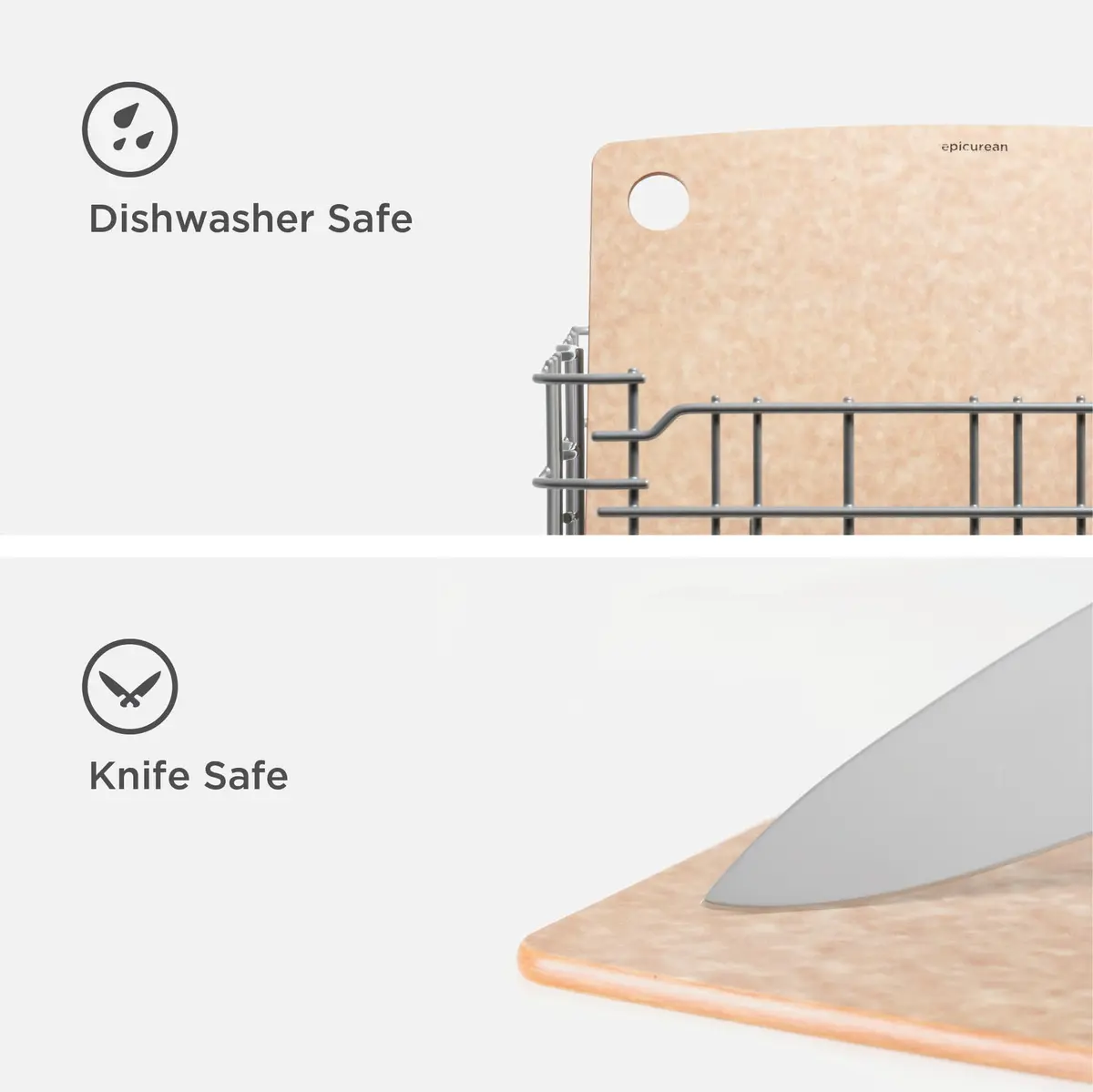 Epicurean Kitchen Series Cutting Board 17.5" × 13" Natural | Durable Composite Material for Everyday Use - view 3
