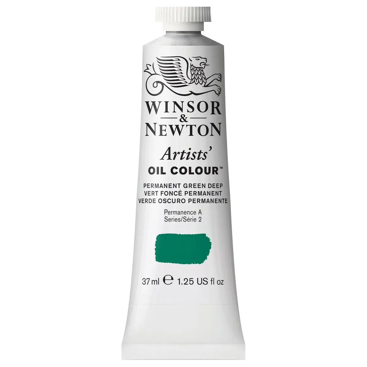 Winsor & Newton Artists' Oil Paint Permanent Green Deep 37ml (1.25 fl oz) | Professional Grade, Single Pigment - main product image
