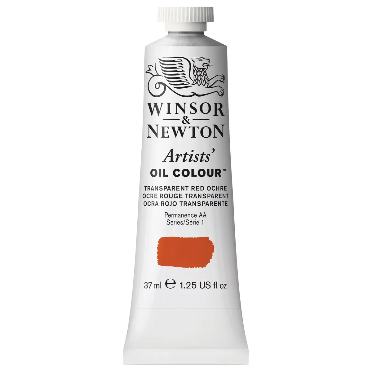 Winsor & Newton Artists' Oil Paint, 37ml Tube, Transparent Red Ochre | Professional Quality Oil Color for Artists - main product image