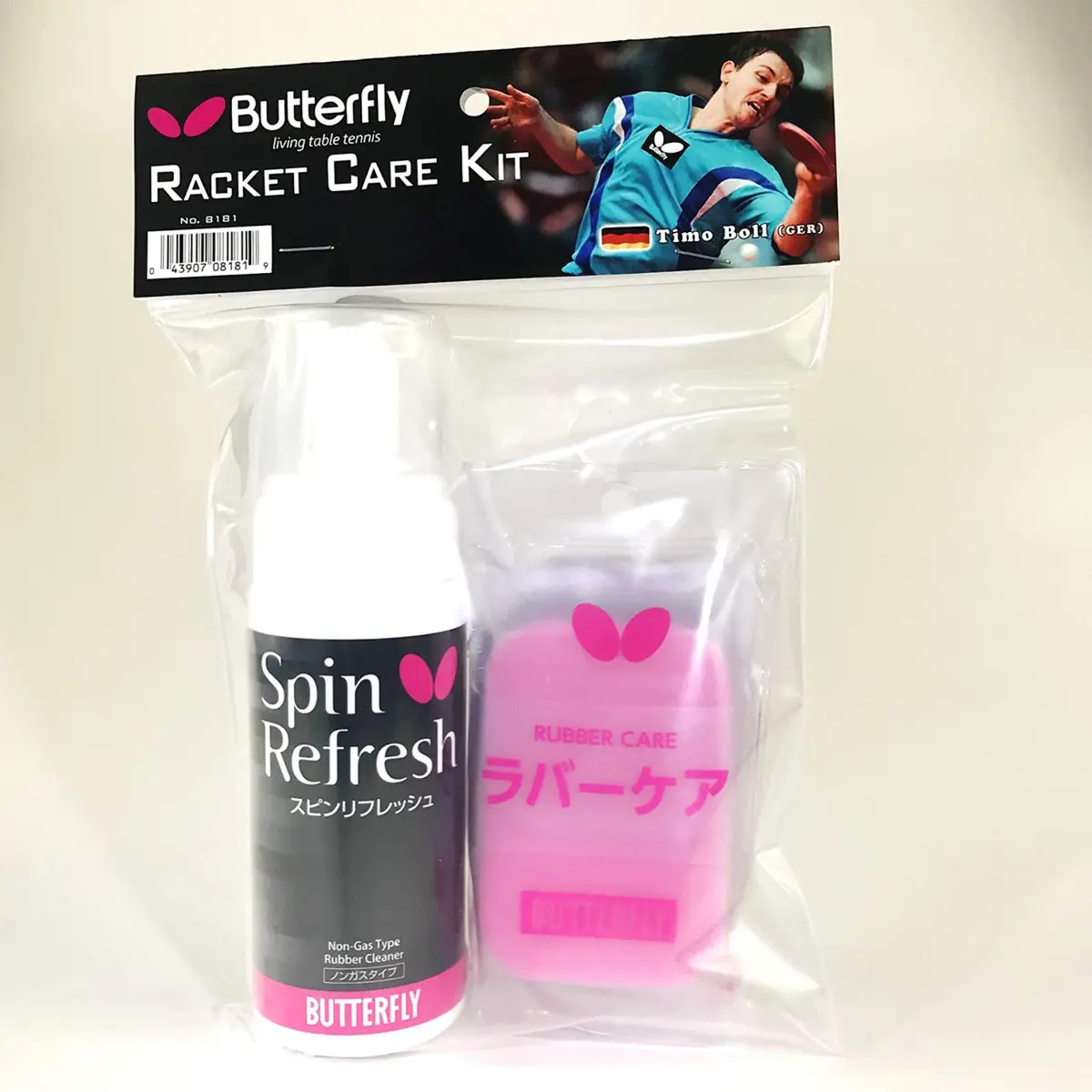 Butterfly Table Tennis Racket Care Kit | Spin Refresh Cleaner & Sponge | 150ml Bottle - view 2