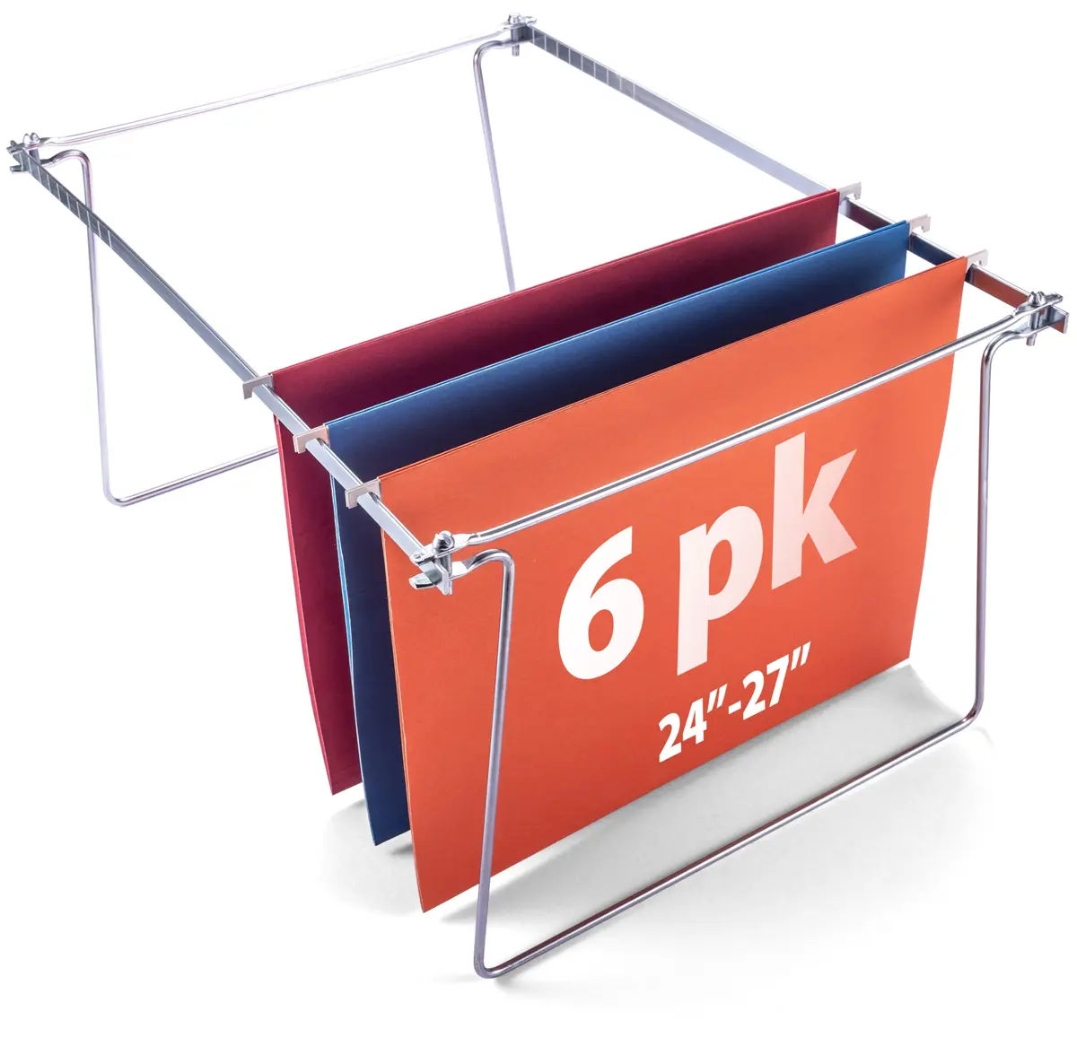 Officemate Adjustable Hanging File Frame Set of 6 | Fits 24″–27″ Spaces - main product image