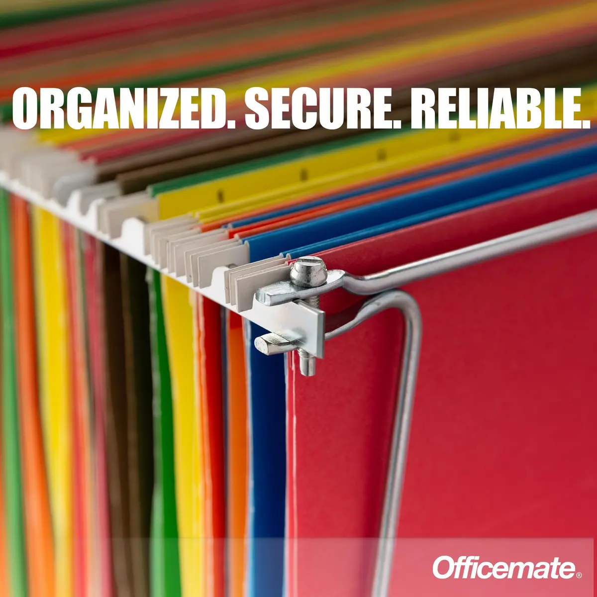 Officemate Adjustable Hanging File Frame Set of 6 | Fits 24″–27″ Spaces - view 3