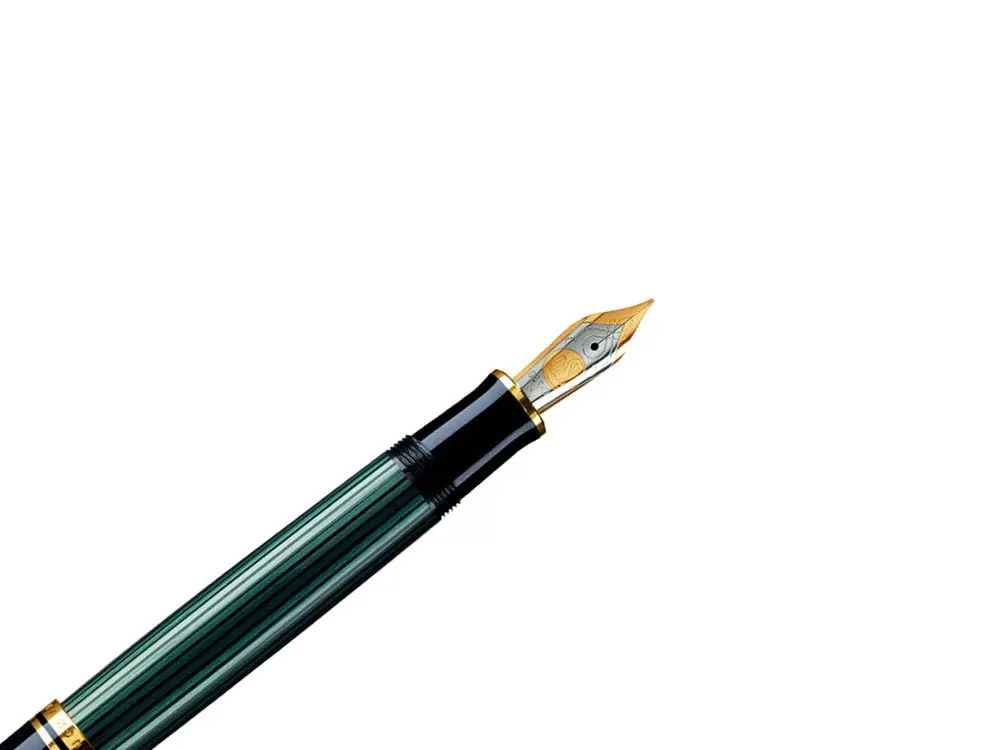 Pelikan Souverän M600 Fountain Pen, Extra-Fine Nib, Black/Green, 1 Count (Pack of 1) | Smooth Ink Flow - view 3