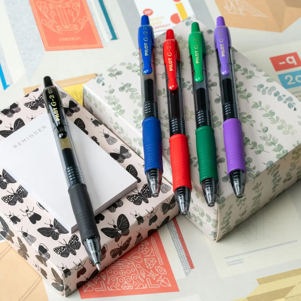 PILOT G2 Premium Gel Ink Pens, Fine Point 0.7mm, Multi-Color, 8 Count | Smooth, Refillable, Quick Drying - view 2
