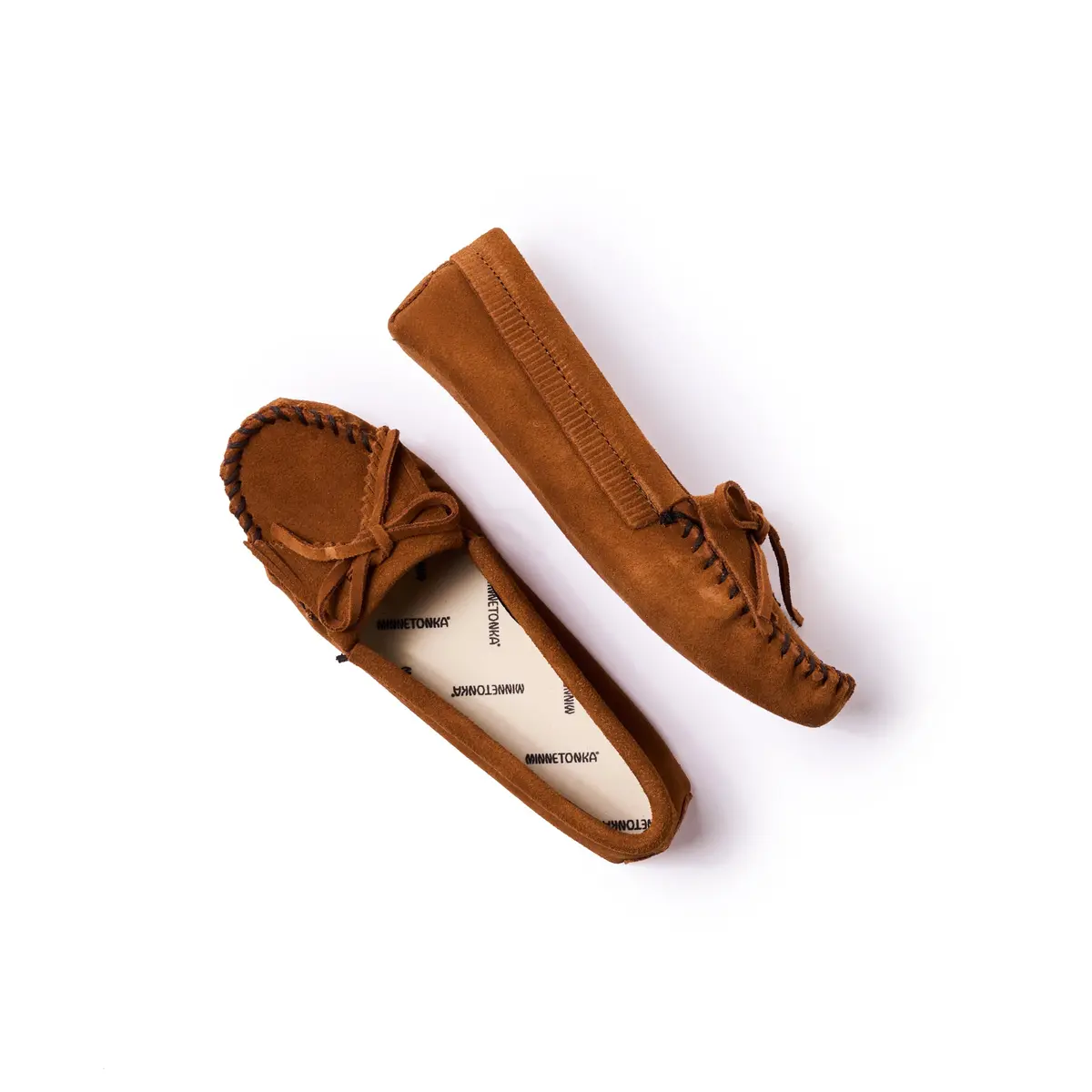 Minnetonka Kilty Suede Softsole Moccasin, 6 M US | Classic Women's Slippers with Fringed Style - view 2
