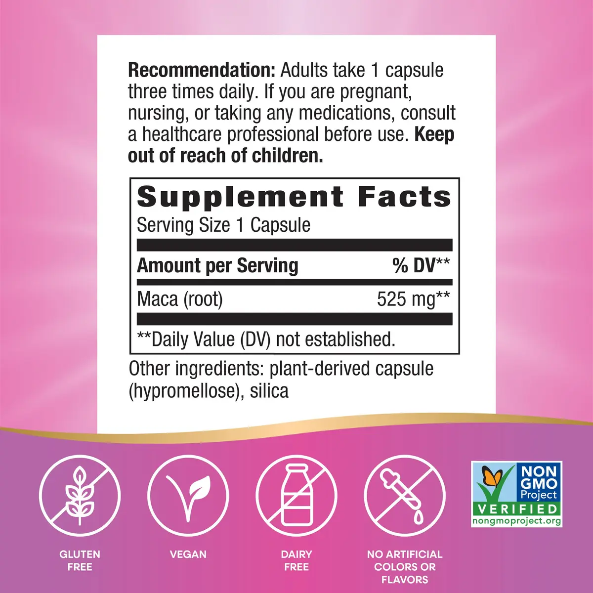 Nature's Way Maca Root Capsules 100 Count | Traditional Libido Support with 525 mg Maca - view 5