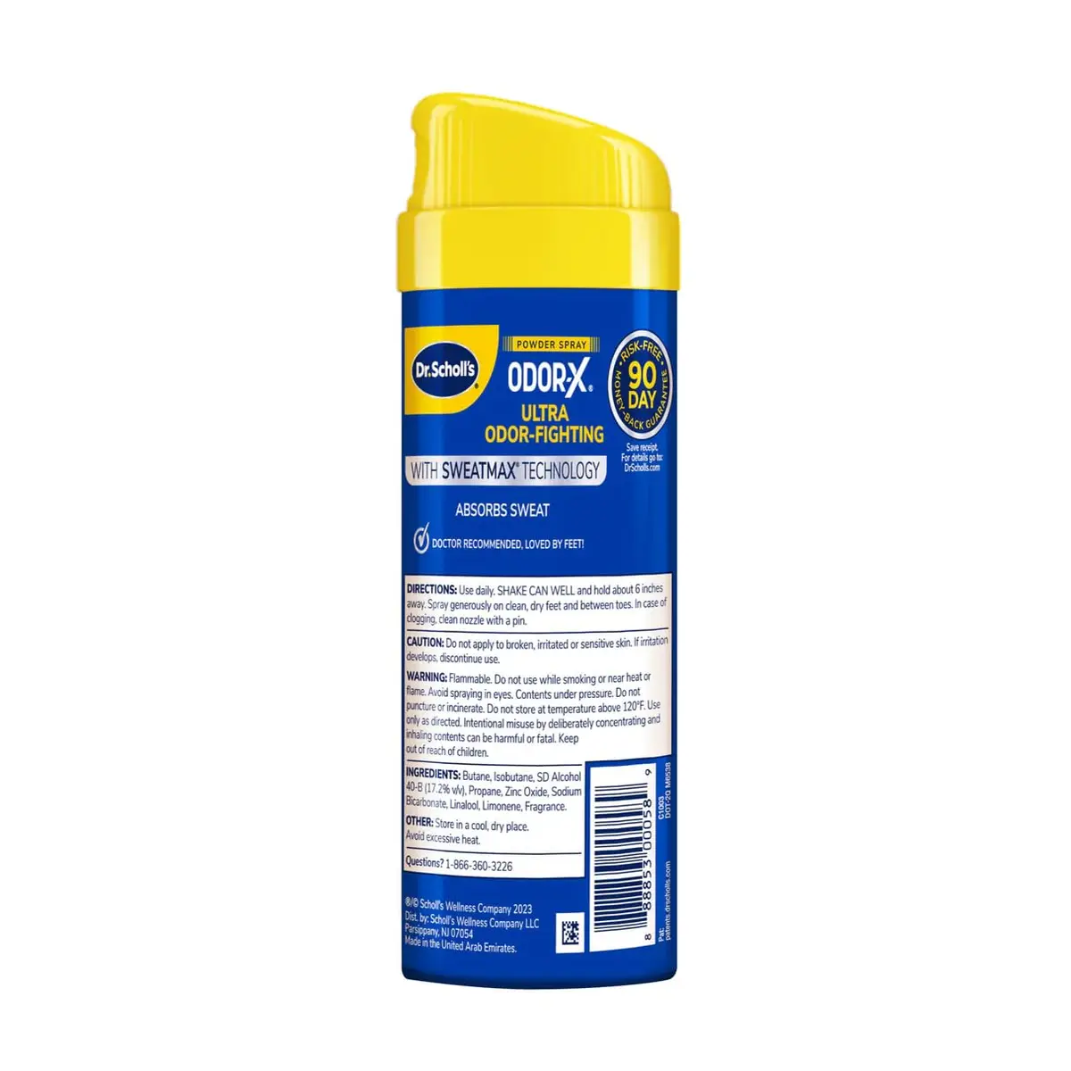 Dr. Scholl's Odor-X Odor-Fighting Spray Powder 138.9ml (4.7 Fl Oz) | All-Day Odor Protection & Sweat Absorption - view 8