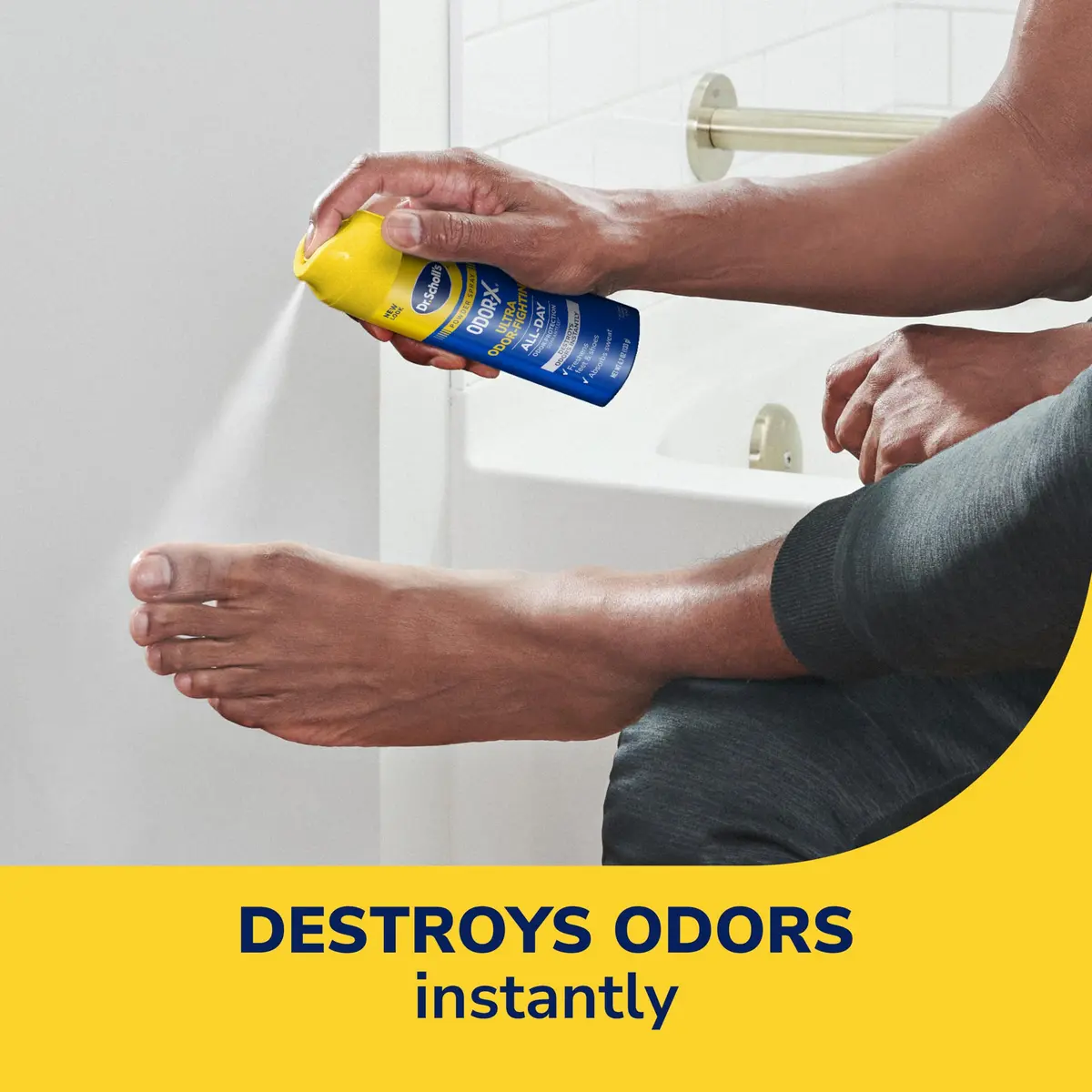 Dr. Scholl's Odor-X Odor-Fighting Spray Powder 138.9ml (4.7 Fl Oz) | All-Day Odor Protection & Sweat Absorption - view 3