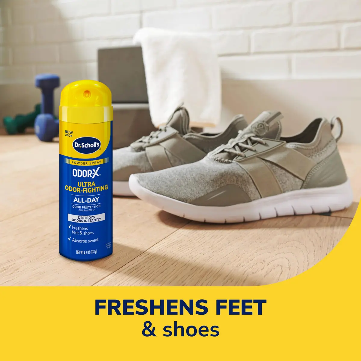 Dr. Scholl's Odor-X Odor-Fighting Spray Powder 138.9ml (4.7 Fl Oz) | All-Day Odor Protection & Sweat Absorption - view 4