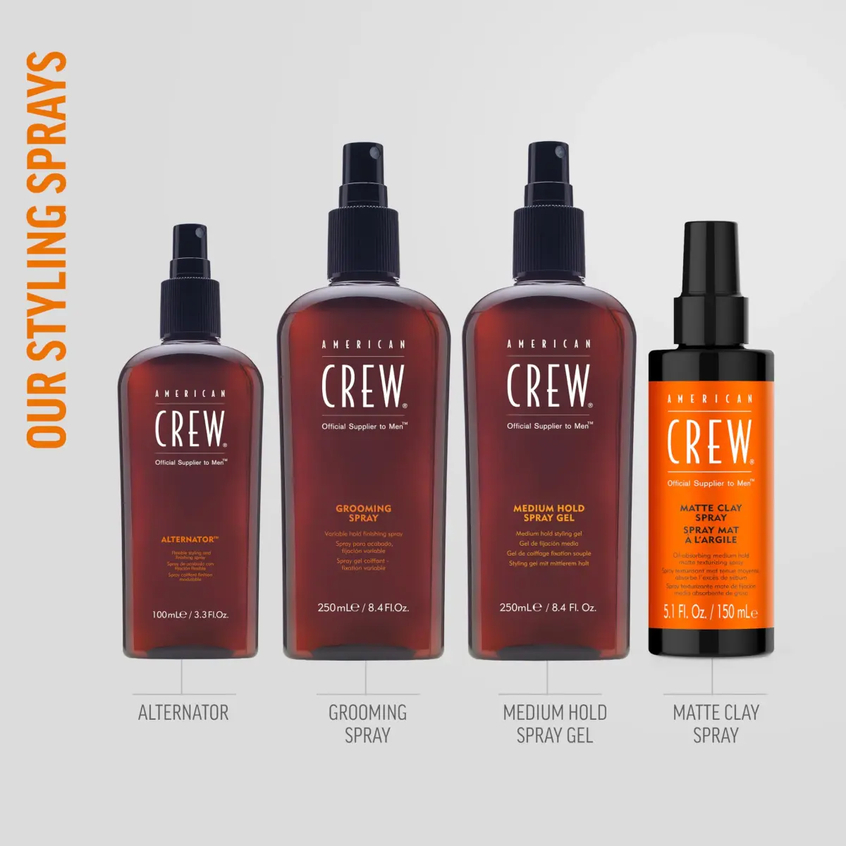 American Crew Men's Hair Spray, Medium Hold, 8.45 Fl Oz | Natural Look, Alcohol-Free - view 6