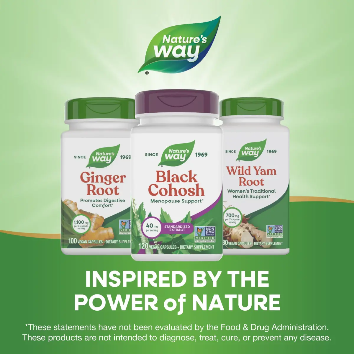 Nature's Way Black Cohosh Menopause Support Supplement for Women 120 Count | Standardized Extract Capsules for Hot Flashes & Night Sweats - view 7