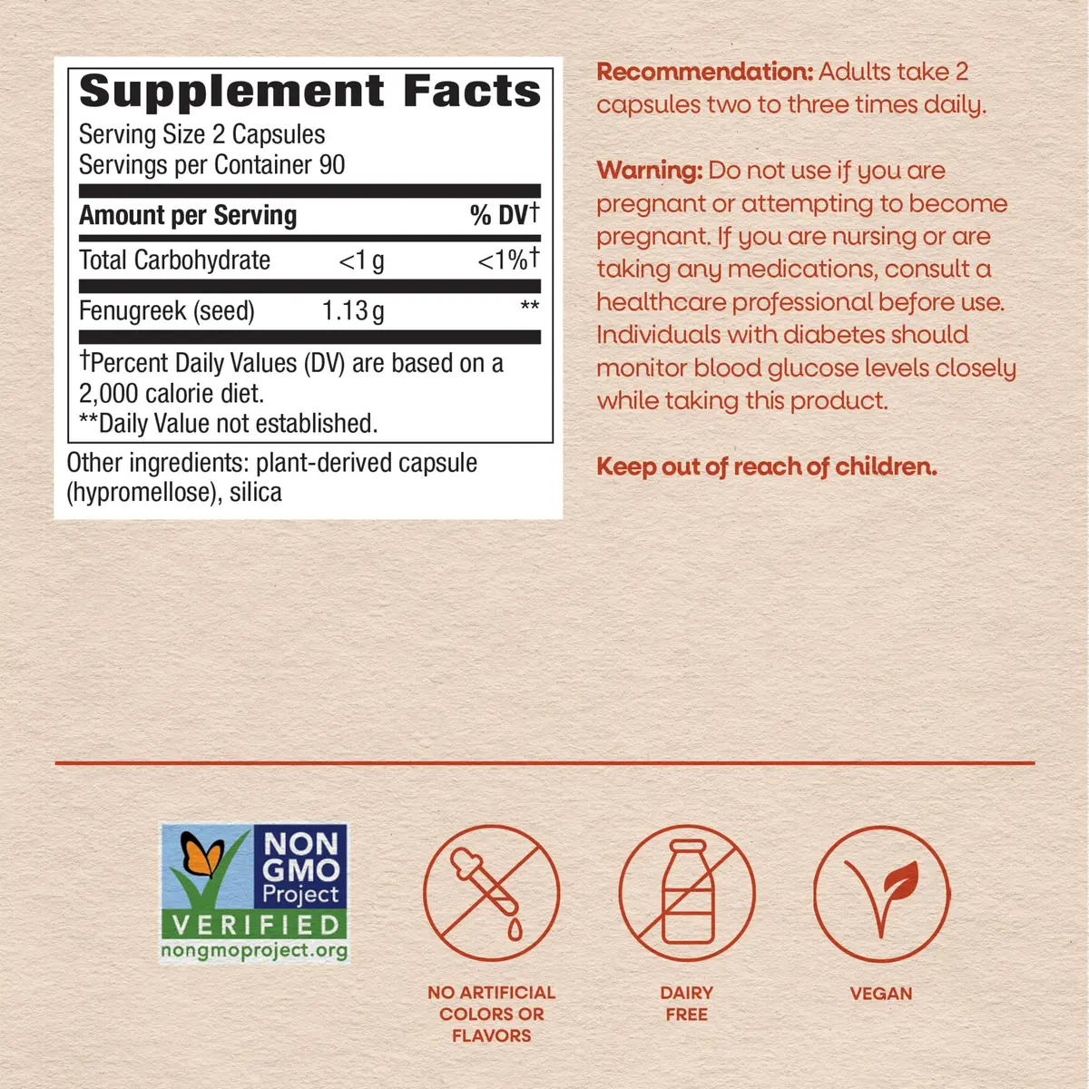 Nature's Way Fenugreek Seed Capsules 180 Count | Traditional Lactation & Digestion Support - view 7