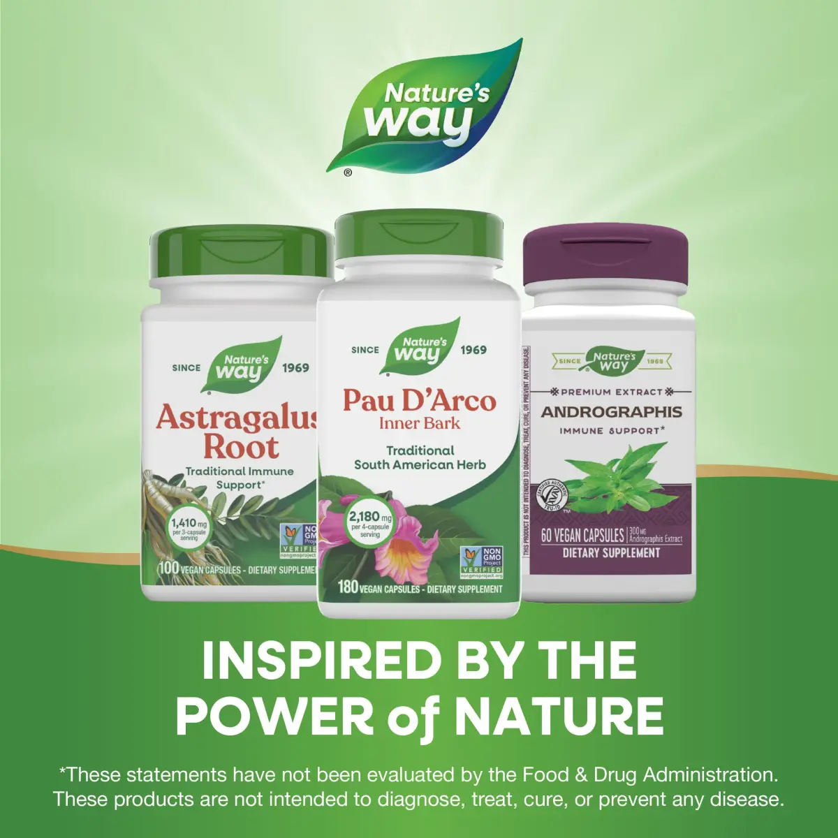 Nature's Way Pau d'Arco Inner Bark Herbal Supplement 180 Count | Traditional South American Herb - view 7