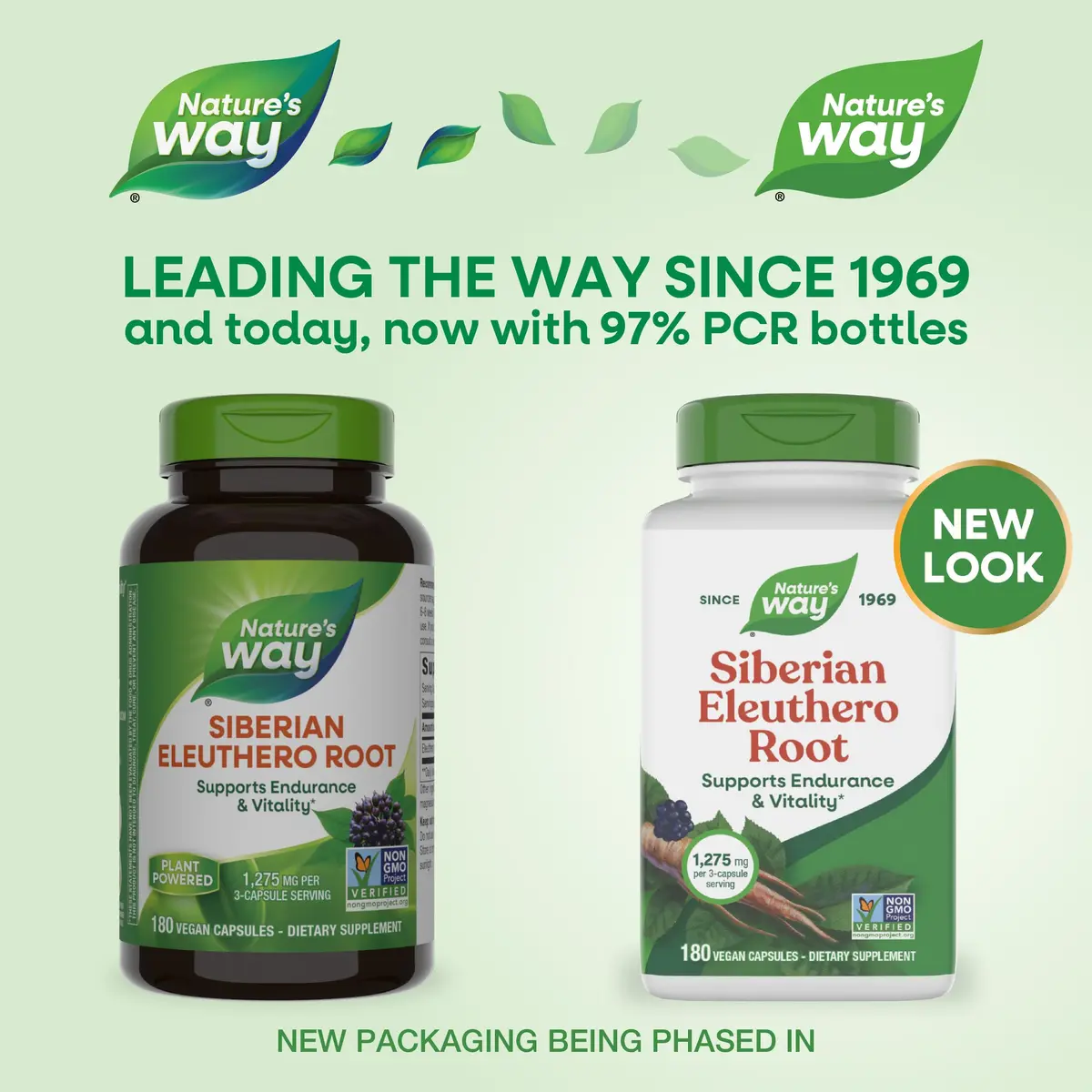 Nature's Way Siberian Eleuthero Root Capsules 180 Count (180 Count) | Adaptogen for Endurance and Vitality - view 2