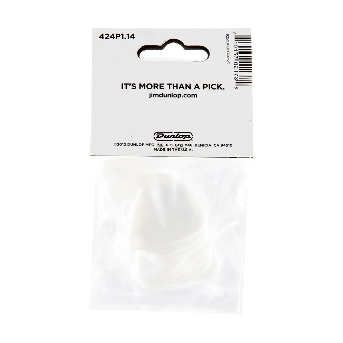 Jim Dunlop Tortex® Wedge Pick 1.14MM | Bright, Durable, USA-Made Guitar Pick - view 5