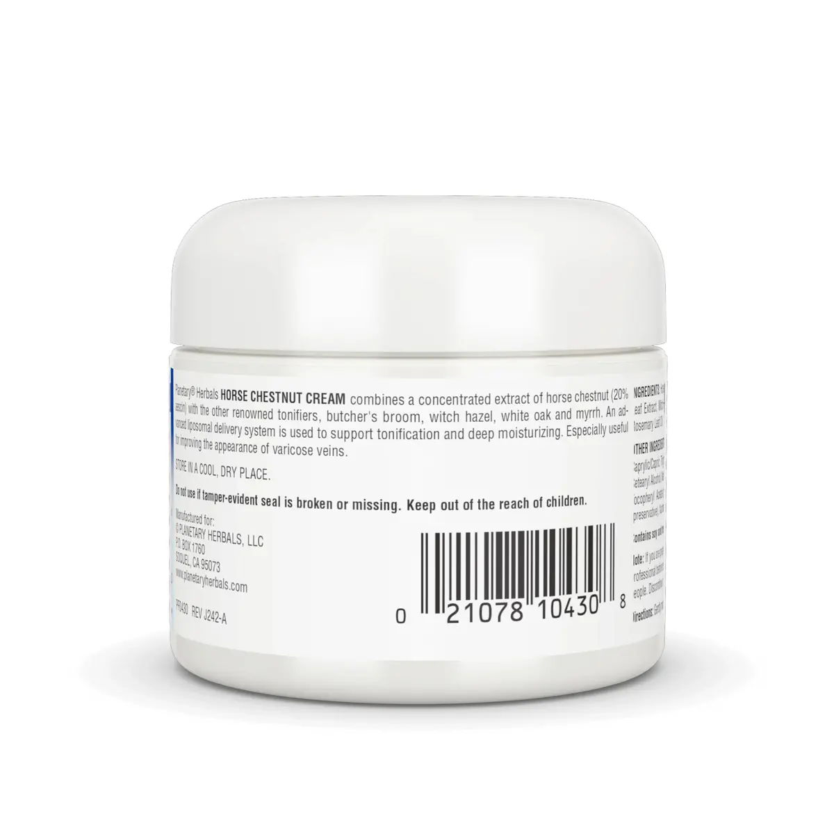 Planetary Herbals Horse Chestnut Cream 2 oz (59 ml) | Supports Vein Appearance - view 4