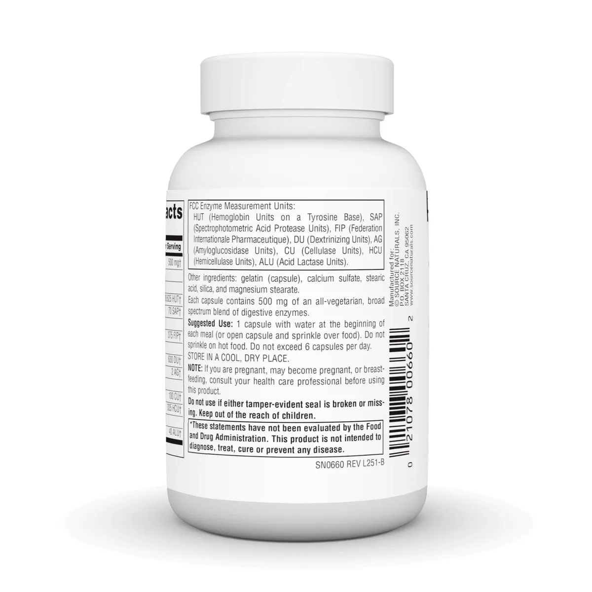 Source Naturals Daily Essential Enzymes, 500 mg | Digestive Support & Nutrient Absorption - view 4