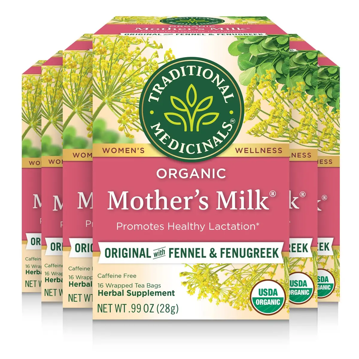 Traditional Medicinals Organic Mother's Milk Tea Bags 96 | Supports Lactation, Organic & Caffeine-Free - main product image