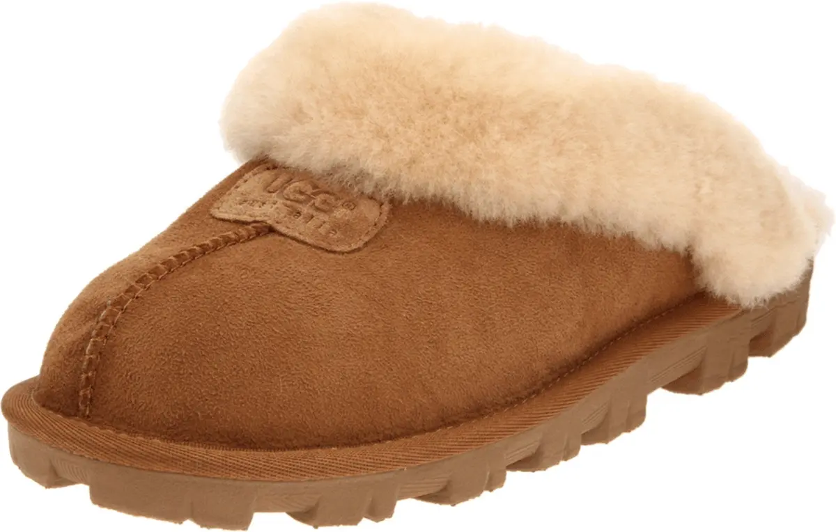 UGG Women's Coquette Slipper, Chestnut, Size 10 | Soft Sheepskin Comfort for Indoors & Outdoors - main product image