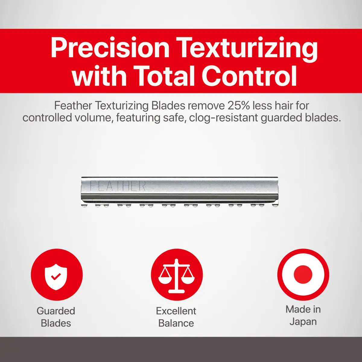 Feather Texturizing Razor Blades 10 Pack | Precision Hair Volume & Style (70-120 chars) - view 2