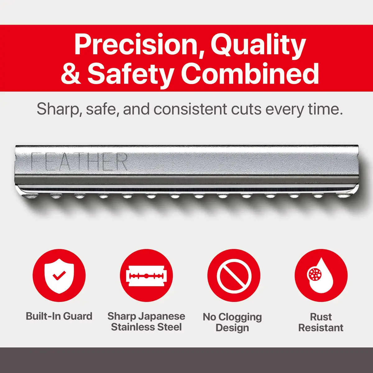 Feather Styling Razor Blades - Hair Cutting Replacement Pack 10 Ct | Precision Japanese Blades for Salon & Home Use - view 2