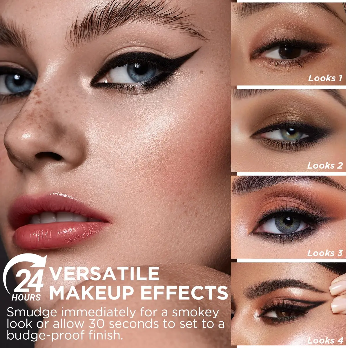 Lord & Berry Smudgeproof Waterproof Eye Liner - Vegan, Long Lasting, Brown | Easy to Use, 0.04 Oz - view 5