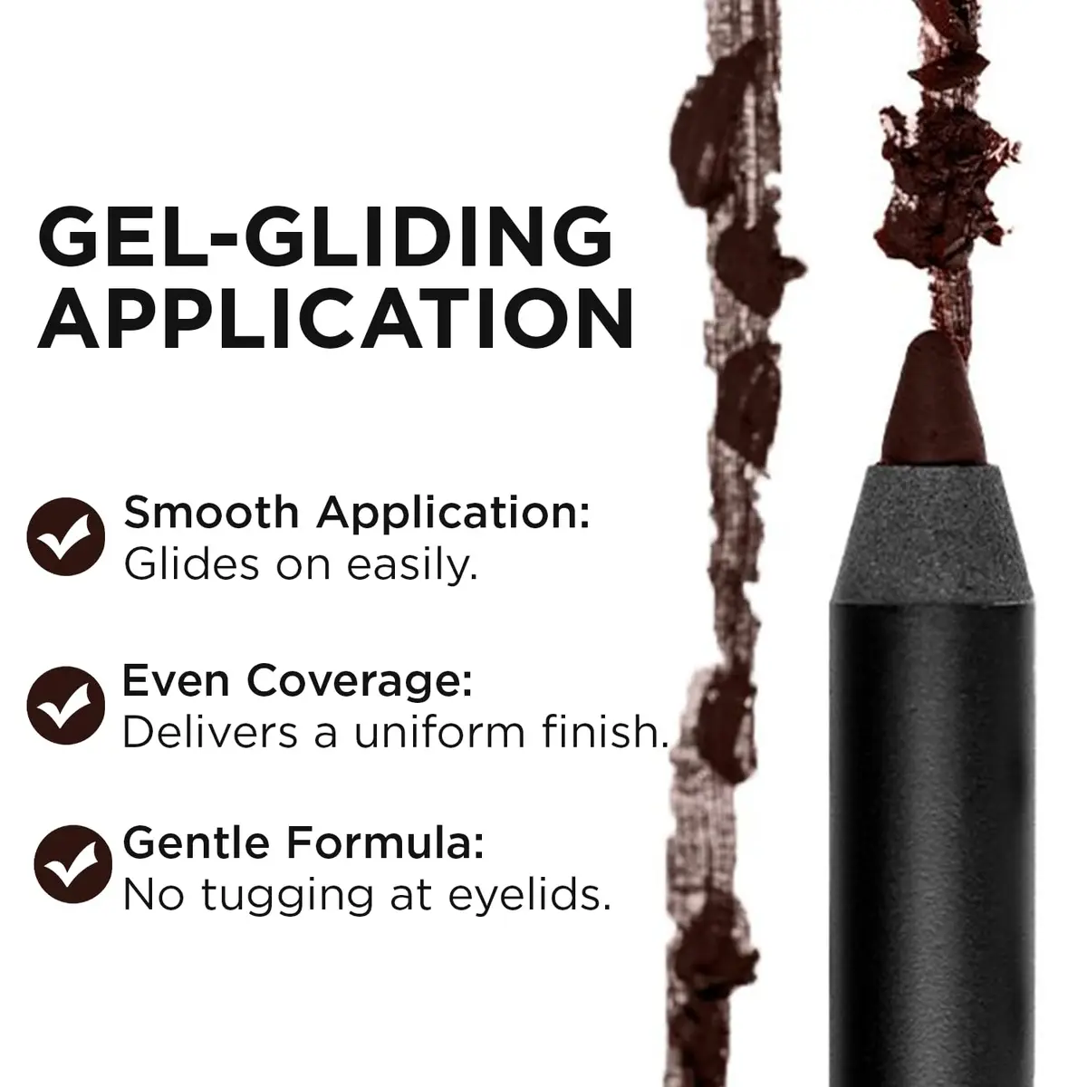 Lord & Berry Smudgeproof Waterproof Eye Liner - Vegan, Long Lasting, Brown | Easy to Use, 0.04 Oz - view 6