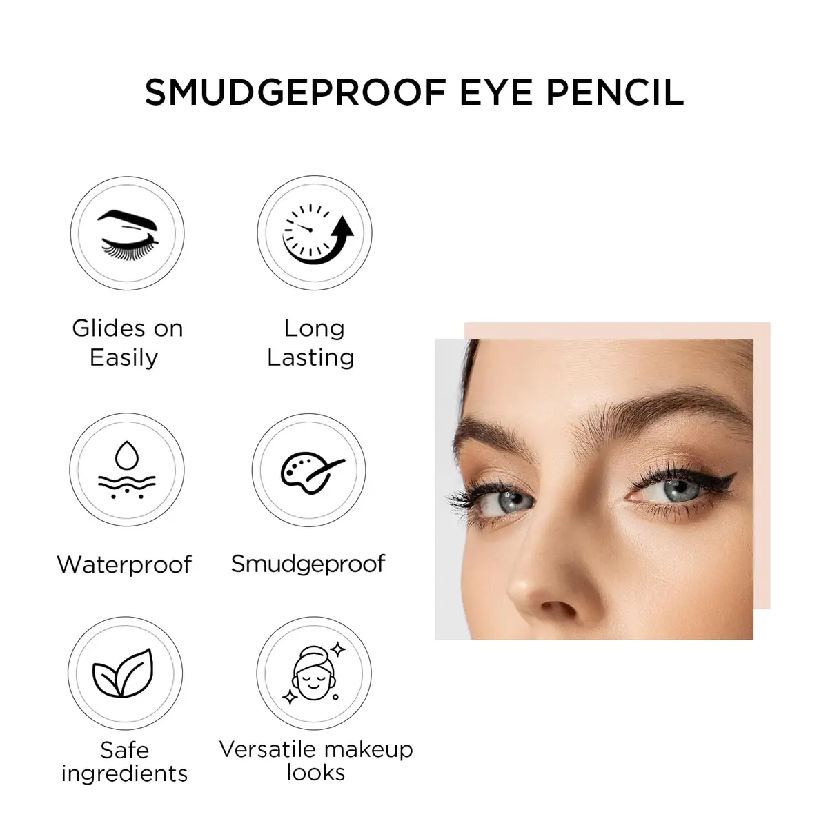 Lord & Berry Smudgeproof Waterproof Eye Liner - Vegan, Long Lasting, Brown | Easy to Use, 0.04 Oz - view 2