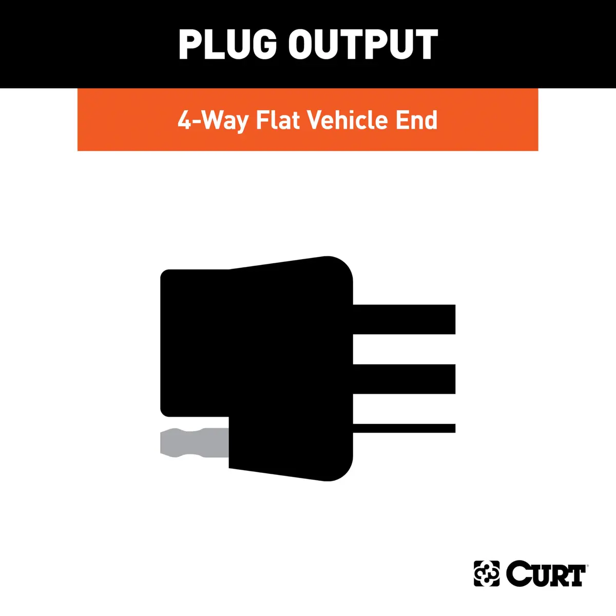 CURT Manufacturing 55354 T-Connector 4-Way Flat Plug-In 0.64 lb (0.29 kg) | Easy Plug-and-Play Trailer Wiring - view 5