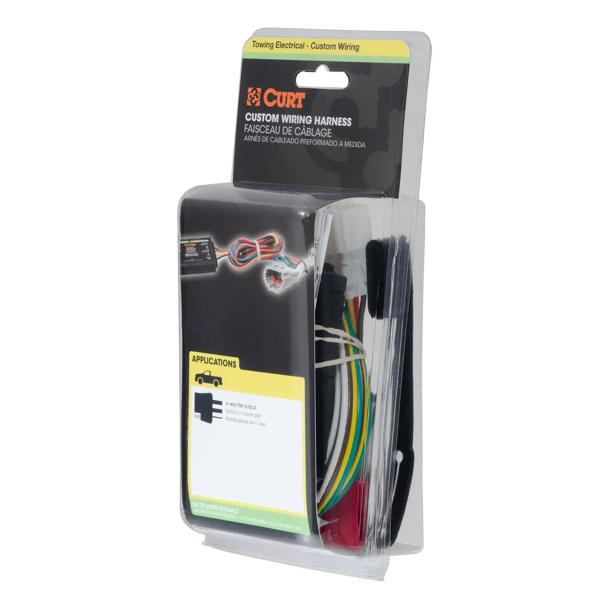 CURT Manufacturing 55354 T-Connector 4-Way Flat Plug-In 0.64 lb (0.29 kg) | Easy Plug-and-Play Trailer Wiring - view 7