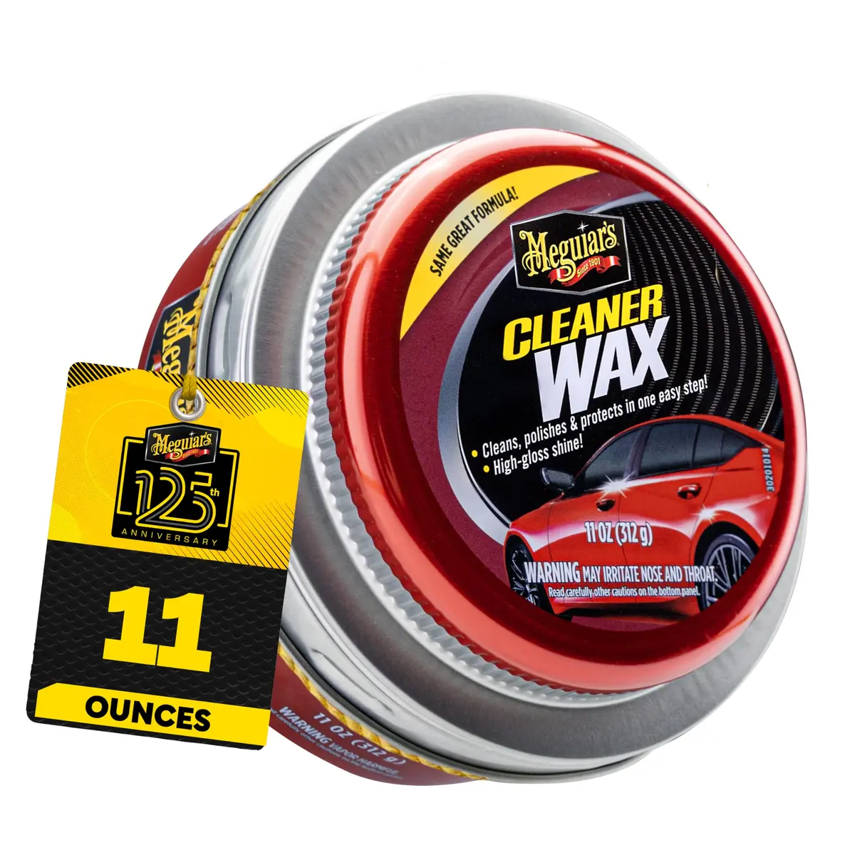 Meguiar's Cleaner Wax 11 Oz | High-Gloss Finish, Cleans & Protects on All Clear Coats - main product image