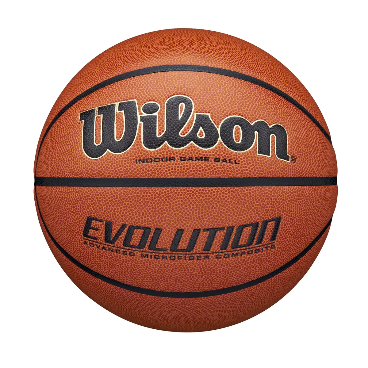 Wilson Evolution Official Size Game Basketball 29.5" (740g) | NFHS Approved Indoor Play - main product image