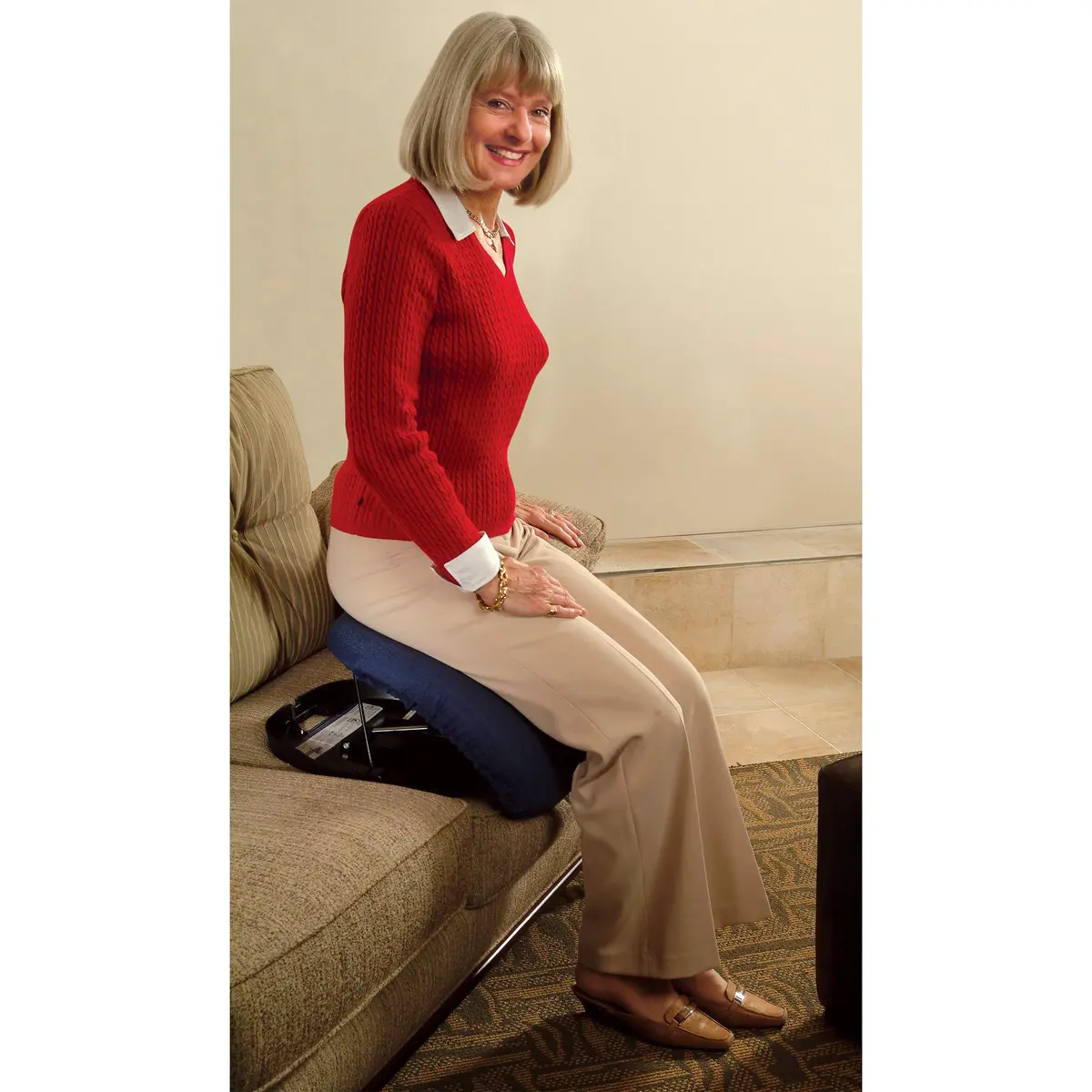 Carex Upeasy Seat Assist Plus | Portable Self-Powered Lifting Seat Cushion Supports 340 lbs - view 8