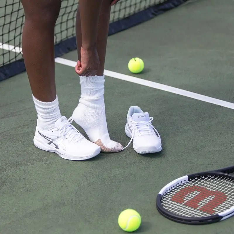 Thorlos Tx Max Cushion Crew Tennis Socks | Maximum Comfort & Durability, White, X-Large US - view 4