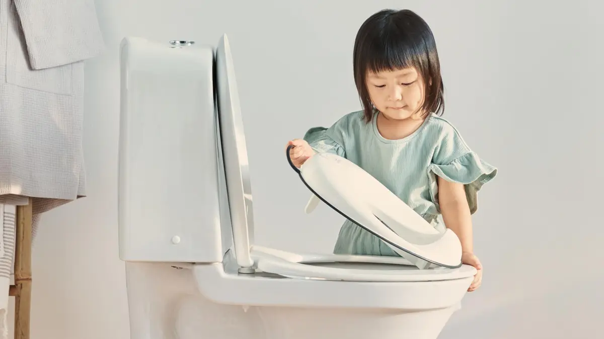BabyBjörn Toilet Trainer - White/Black | Secure, BPA-Free, Adjustable Fit (11.5x14x3.5 Inch) - view 2