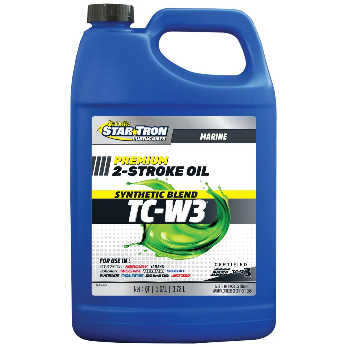 STAR BRITE TCW3 2-Stroke Synthetic Blend Engine Oil | High-Performance Marine & Auto Oil, 1 Gallon - main product image