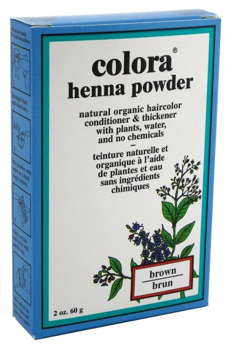 Colora Henna Powder Hair Color Brown 56g (2 Ounce) | Natural Hair Dye for Body & Bounce - main product image