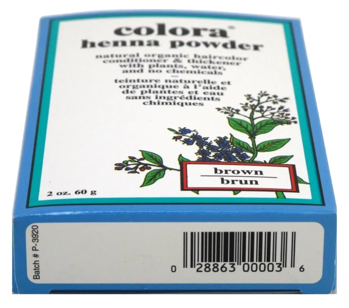Colora Henna Powder Hair Color Brown 56g (2 Ounce) | Natural Hair Dye for Body & Bounce - view 2