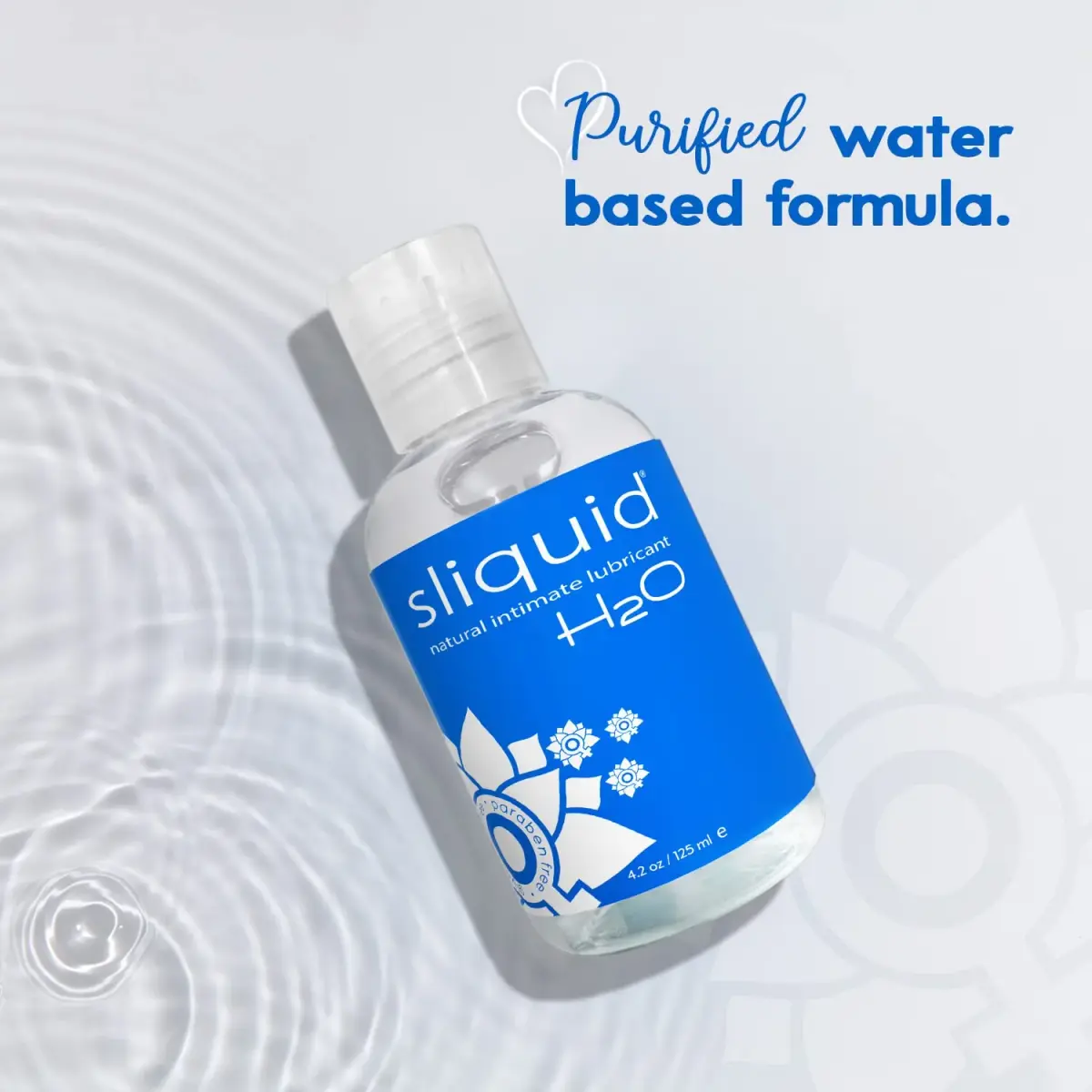 Sliquid H2O Water Based Lube Lubricant 125ml (4.2 Fl Oz) | Glycerin Free Personal Lubricant for Sex - view 5