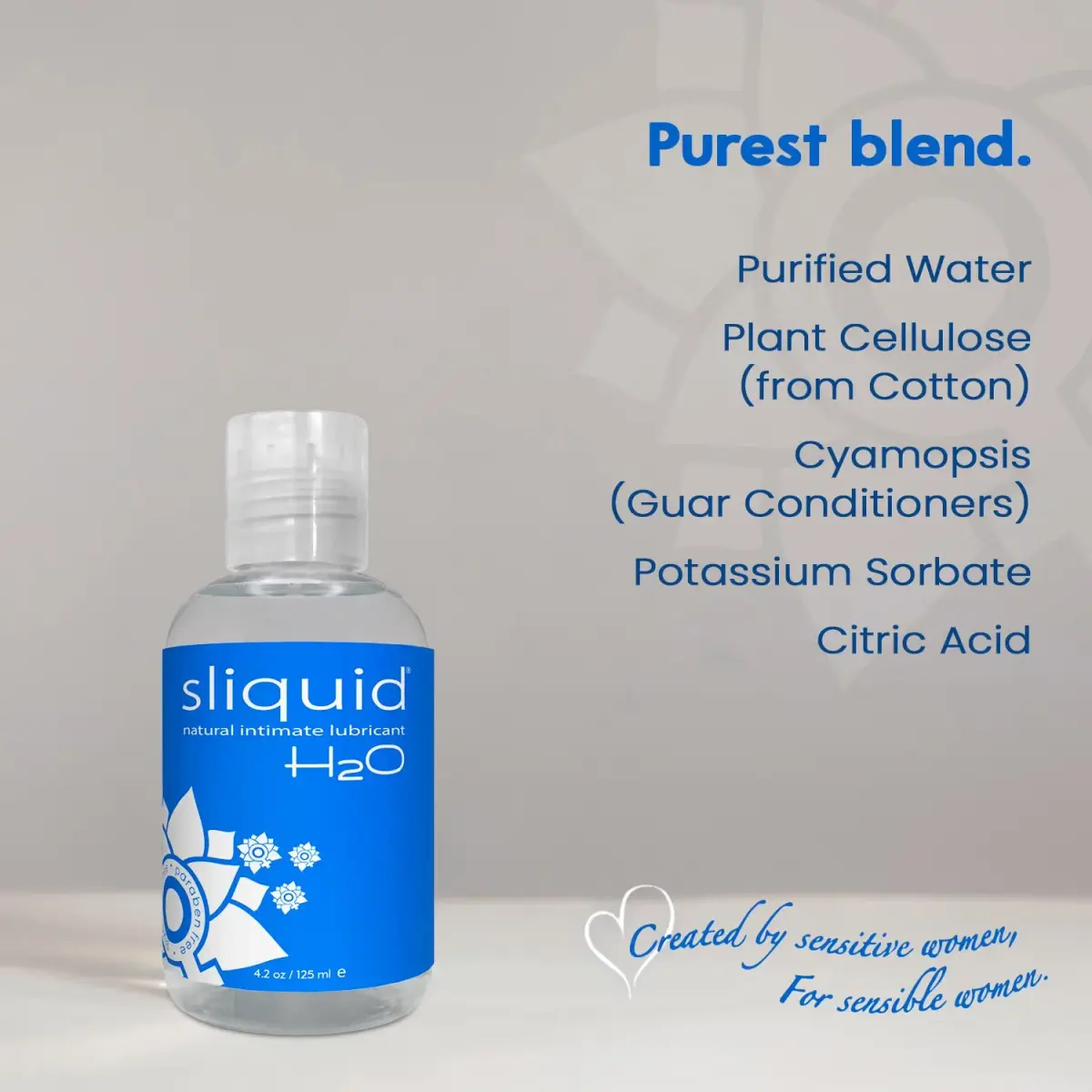 Sliquid H2O Water Based Lube Lubricant 125ml (4.2 Fl Oz) | Glycerin Free Personal Lubricant for Sex - view 6