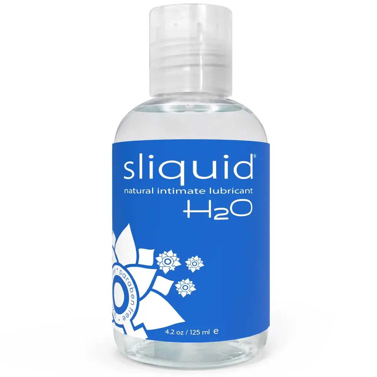 Sliquid H2O Water Based Lube Lubricant 125ml (4.2 Fl Oz) | Glycerin Free Personal Lubricant for Sex - main product image