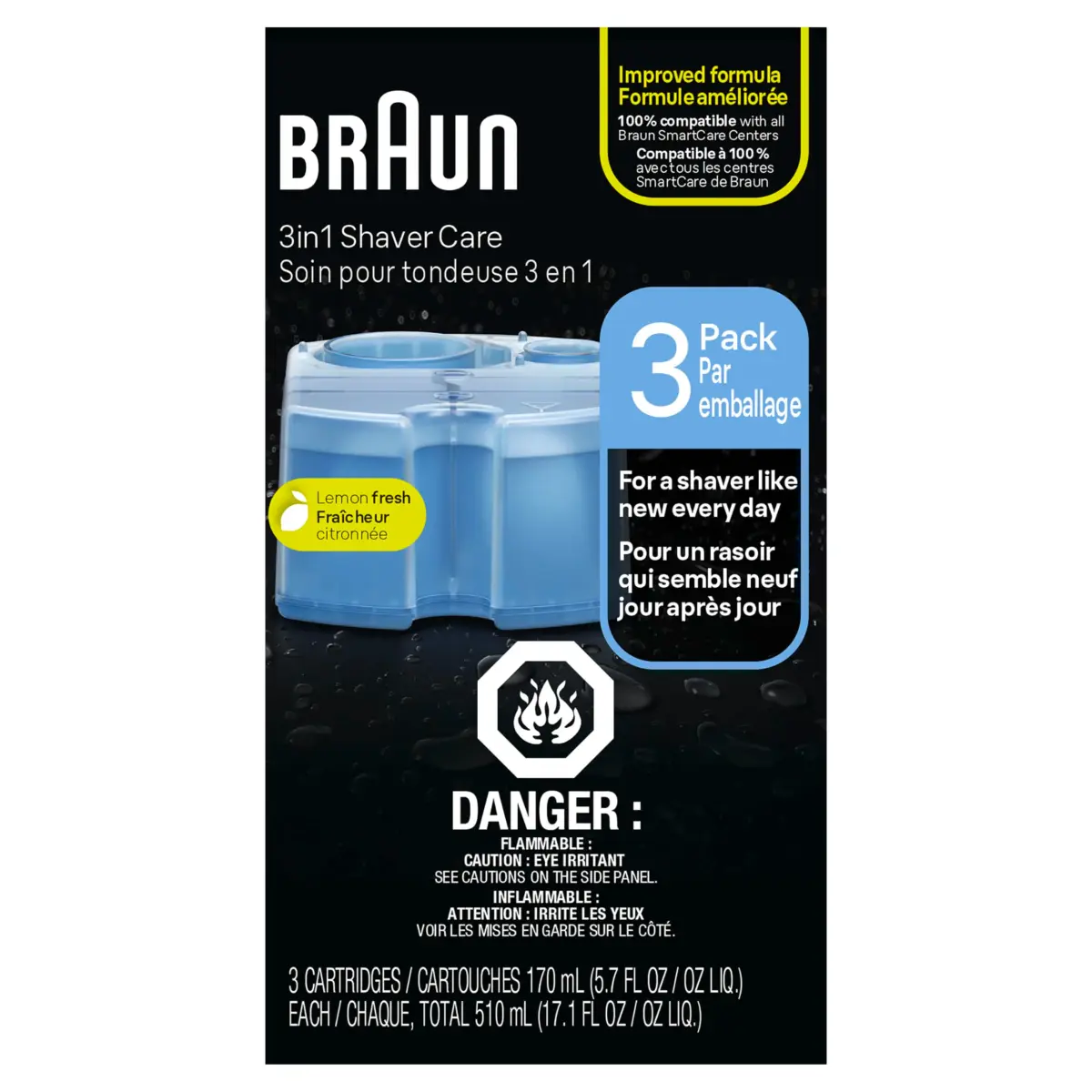 Braun Clean & Renew Refill Cartridges CCR 3 (500ml / 17.1 Fl Oz) | Keep Your Shaver Hygienically Clean - view 9