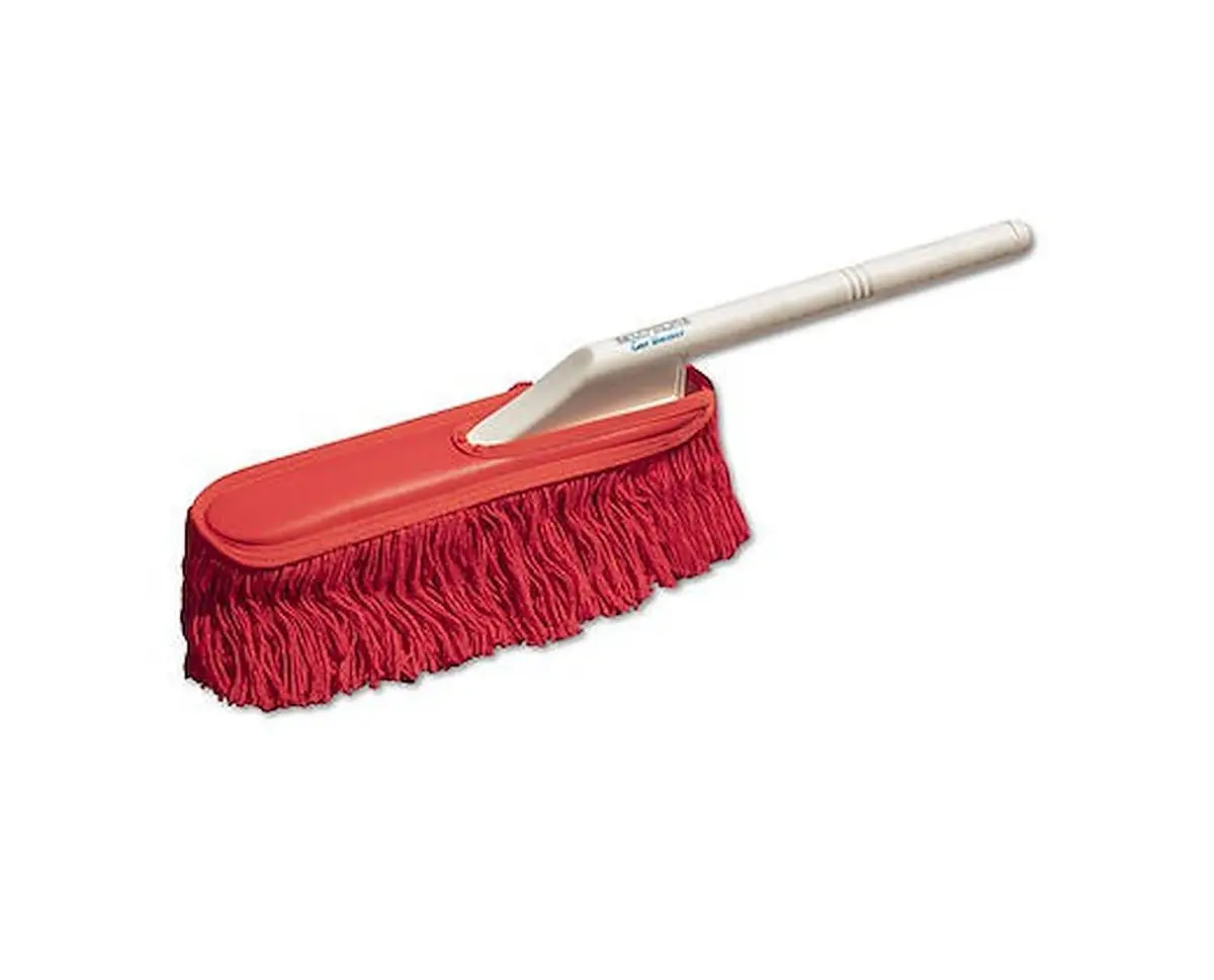 California Car Duster Standard Model with Plastic Handle and Red Wax Treated Cotton Mop 62443 | Dust Removal Tool for Cars - main product image