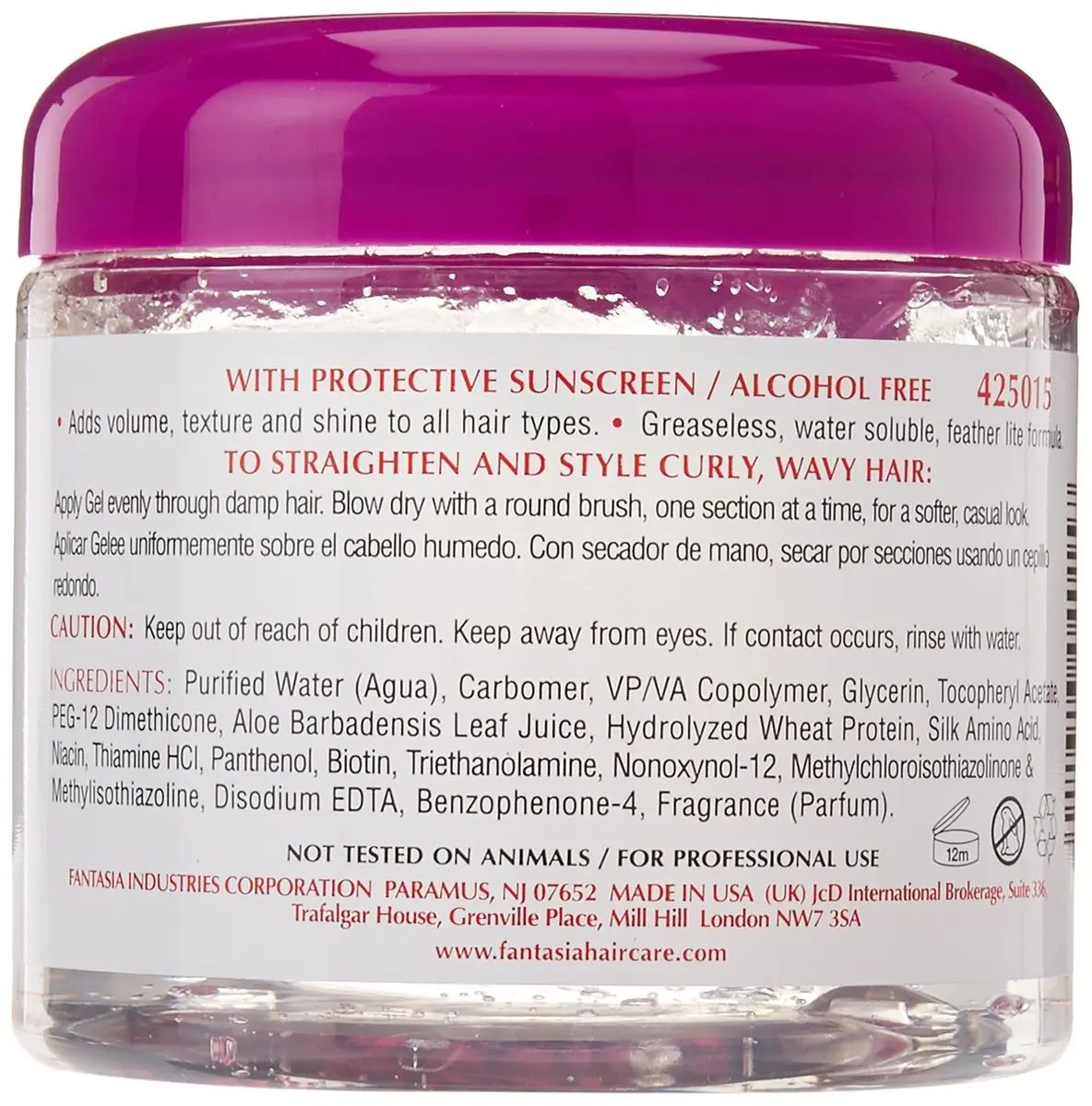 Fantasia Ic Frizz Buster Straightening Gel 16 Oz | Controls Frizz & Adds Shine for Curly & Wavy Hair - view 2