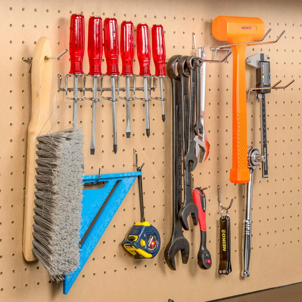 Hiltex 50-Piece Heavy Duty Pegboard Hook Assortment Set | Organize Tools, Garage, Workshops - view 5