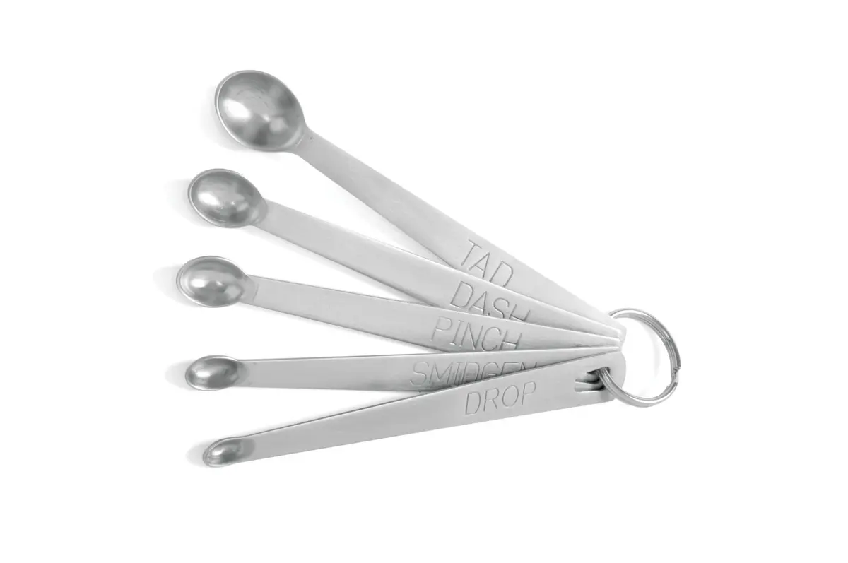 Norpro Mini Stainless Steel Measuring Spoons Set of 5 | Small, Precise, Durable Kitchen Tools - main product image